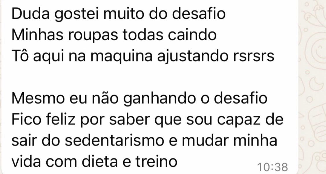 Depoimento real de aluna 4